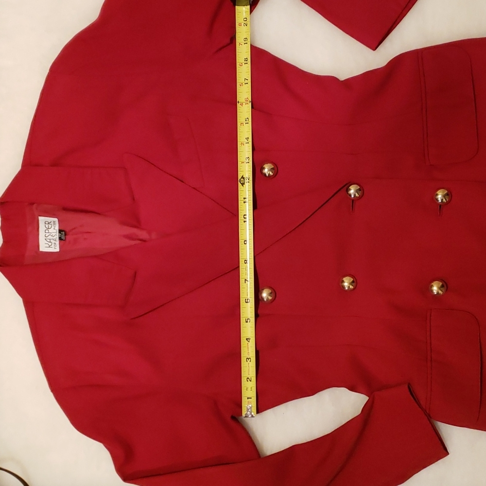 Kasper - Red - long sleeve dress, size 10 - Picture 8 of 12